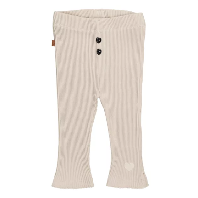 Legging côtelé sable bébé fille