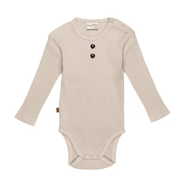 Body t-shirt manches longues "sable" bébé fille