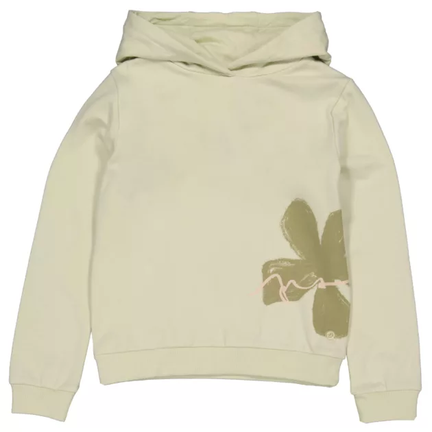Sweat capuche vert fille