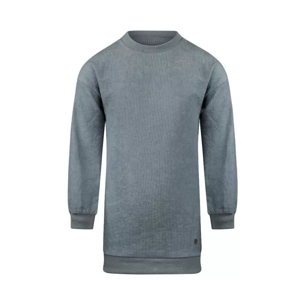 Robe pull côtelée