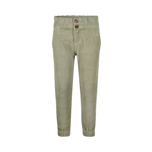 Pantalon velours" sauge"fille