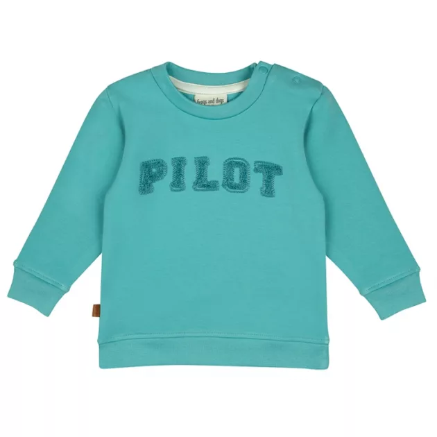 Sweat bébé pilote "bleu lumineux"