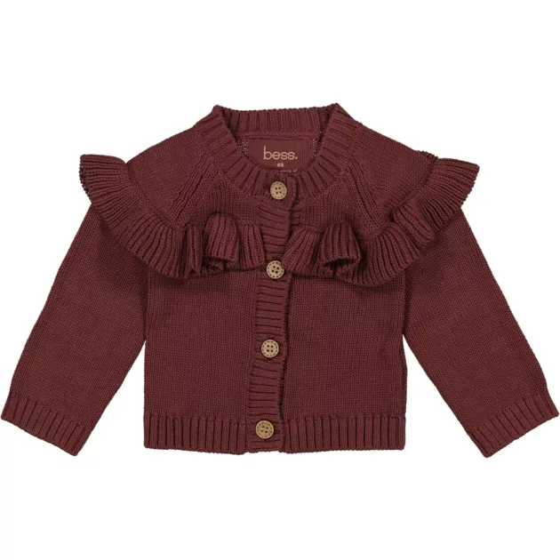 Gilet "prune" bébé fille