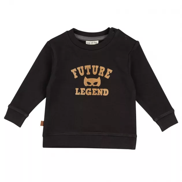 Sweat noir "future légend" bébé garçon