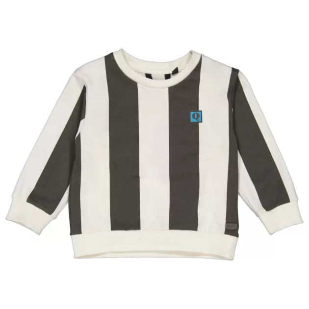Sweat rayé gris foncé bébé garçon