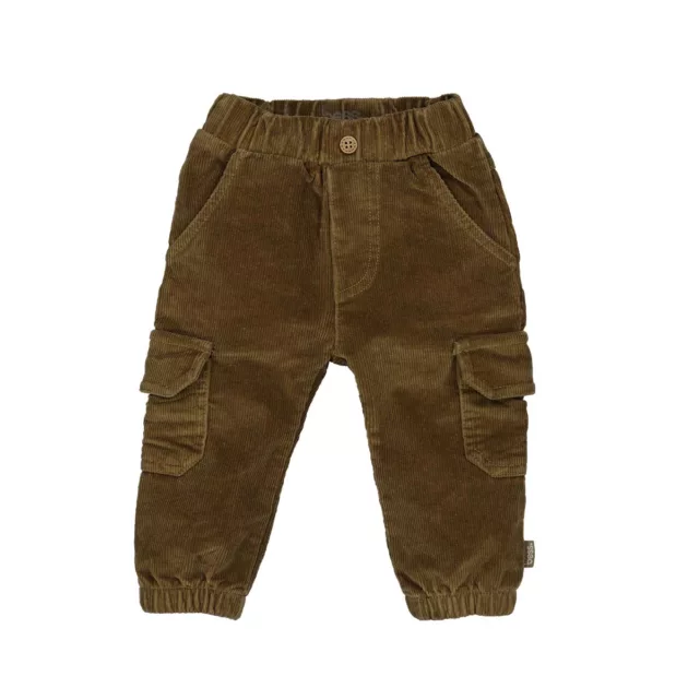 Pantalon cargo velours "noyer" bébé garçon