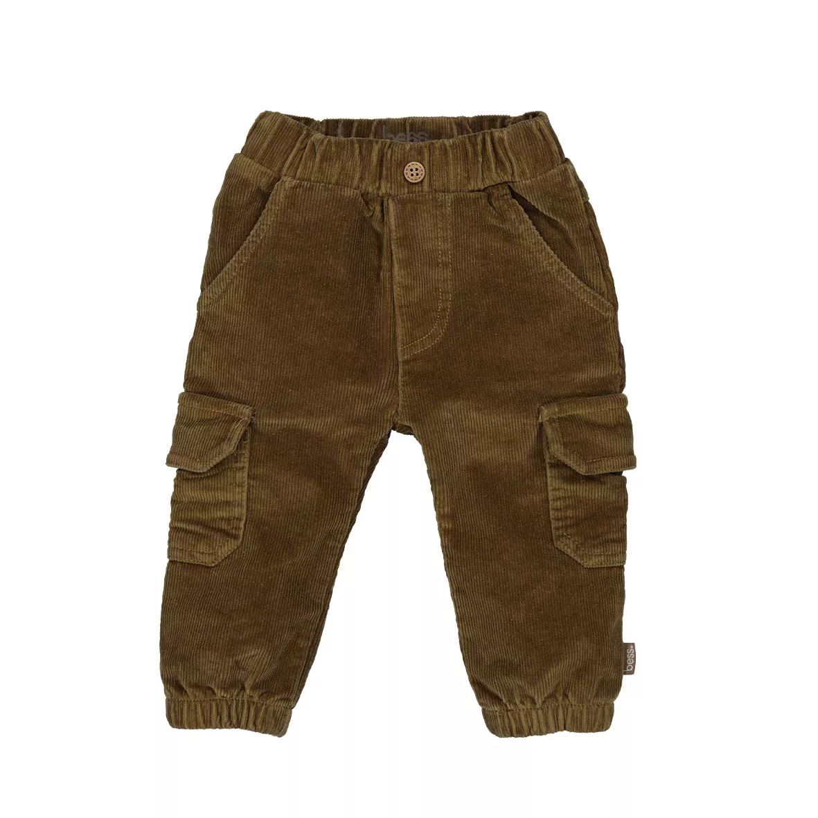 Pantalon cargo velours "noyer" bébé garçon