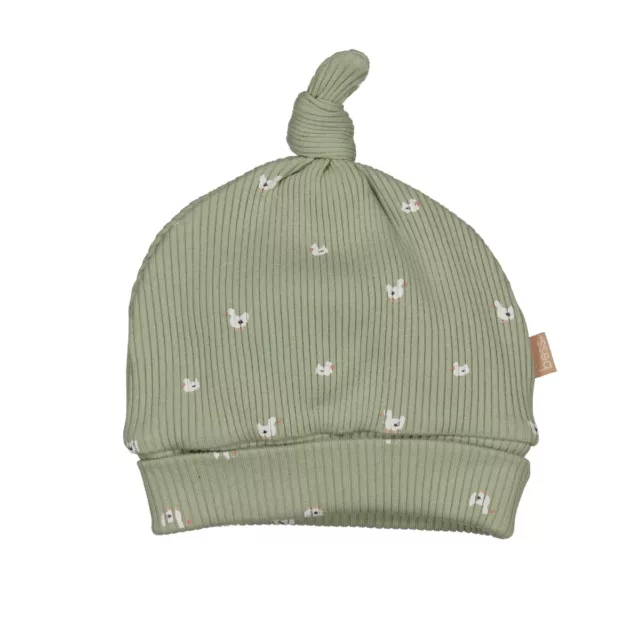 Bonnet motif "oies"bébé fille